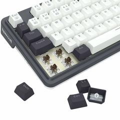 Teclado Mecânico 75% Redragon Ucal Pro Black/WhiteRGB Bluetooth/Wireless Recarregável Switch Brown