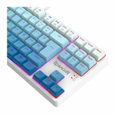 Teclado Mecânico 80% Redragon Daksa Blue/White RGB Switch Brown