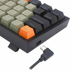 Teclado Mecânico 60% Redragon Fizz Orange/Grey/Black RGB Switch Brown