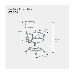 Cadeira Executiva GT201 com Sistema Relax | GT