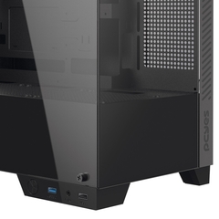 Gabinete Gamer Pcyes Forcefield Twr Black Vulcan *Sem Fan* - Micro-ATX e Mini-ITX - comprar online