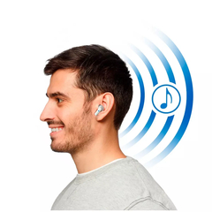 Fone TWS Bluetooth GT Free Branco - comprar online