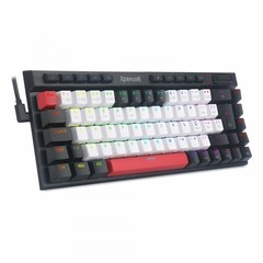 Teclado Gamer Mecânico Redragon Magic Wand Mini Pro Wireless Bluetooth RGB Switch Brown ABNT2 Branco Preto e Vermelho K635WBR-RGB-PRO (PT-BROWN) - comprar online