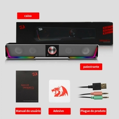 Soundbar Gamer Redragon Darknets GS570 RGB Stereo USB/Bluetooth 3.5mm Black - comprar online