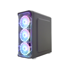 Gabinete Gamer K-Mex Skytrooper Black - CG-01FF (CG-XXFF) *Com 3 Fans Led Rgb* *Fita Led Rgb *Com Controladora e Controle* - ATX, Micro-ATX e Mini-ITX na internet