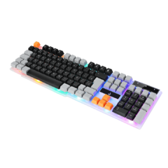 Teclado Semi Mecânico Rise Mode G1 White/Gray Rainbow - RM-TG-01-WG - comprar online