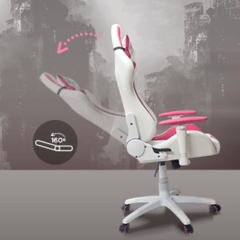 Cadeira Gamer Reclinável GT Pink com Almofadas de Pescoço e Lombar | GT Gamer na internet