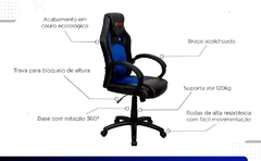 Cadeira Gamer GT Blue com Sistema Relax | GT Gamer na internet