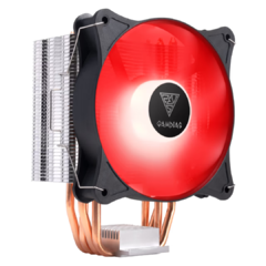 Air Cooler Boreas E1-410 120mm Led Vermelho Intel/AMD LGA1700/2066/2011 | AM4 HeatPipe: 4 - BOREAS-E1-410-RED