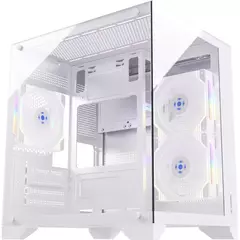 Gabinete Gamer Fortrek Clarity White *Sem Fan* - Micro-ATX e Mini-ITX