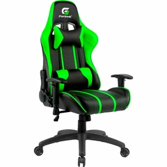 Cadeira Gamer Fortrek Black Hawk Reclinável Suporta Até 120Kg Preta/Verde