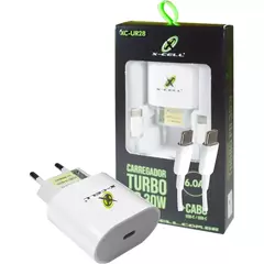 Carregador Turbo Com Cabo USB C Flex XC-UR28 - comprar online