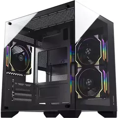 Gabinete Gamer Fortrek Clarity Black *Sem Fan* - Micro-ATX e Mini-ITX