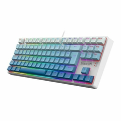 Teclado Mecânico 80% Redragon Daksa Blue/White RGB Switch Brown - WZetta: Pcs, Eletrônicos, Áudio, Vídeo e mais