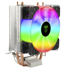 Air Cooler T-Dagger Idun 90mm Led Rainbow Intel/AMD LGA1200/1366/775 | AM4 HeatPipe: 2 (6mm) TDP: 80W - T-GC9109 M