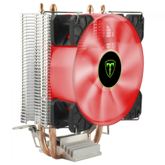Air Cooler T-Dagger Idun 90mm Led Vermelho Intel/AMD LGA1200/1366/775 | AM4 HeatPipe: 2 (6mm) TDP: 80W - T-GC9109 R