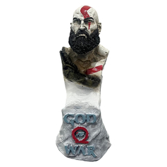 Estatueta Resina Kratos Rosto (Suporte Para Controle)