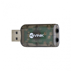 Adaptador de Áudio USB 5.1 Placa de Som Vinik AUSB51