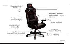 Cadeira Gamer Reclinável GT Black com Almofadas de Pescoço e Lombar | GT Gamer - loja online