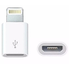 Adaptador Micro USB V8 p/ Lightning iPhone