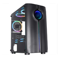 Gabinete Gamer K-Mex Reactor Infinite II - CG-01ME (CG-XXME) Com Led Rgb Frontal *Sem Fan Led* - ATX, Micro-ATX e Mini-ITX