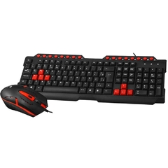 Kit Gamer C3Tech GK-20BK Teclado e Mouse Black/Red