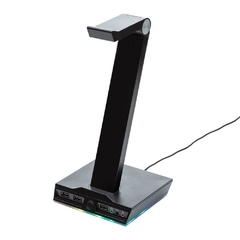 Suporte Headset Gamer Husky Gaming Blizzard RGB com 3 USB e Placa de Som
