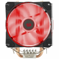 Air Cooler Redragon Buri 120mm Led Vermelho Intel/AMD LGA1700/1366 | AM4 HeatPipe: 4 (6mm) TDP: 150W - CC-1055R - comprar online