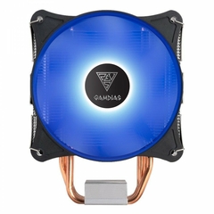 Air Cooler Boreas E1-410 120mm Led Azul Intel/AMD LGA1700/2066/2011 | AM4 HeatPipe: 4 - BOREAS-E1-410-BLUE