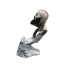 Estatueta Resina Kratos Rosto (Suporte Para Controle) - comprar online