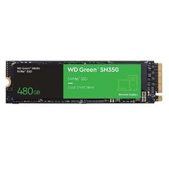 SSD M.2 NVMe 480GB WD Green SN350 PCIe 3.0 Leitura 2400MB/S Gravacao 1650MB/S - 1 Ano de Garantia