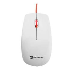 Mouse Óptico USB GT Colors Branco/Vermelho 1.000 DPI