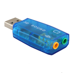 Adaptador de Áudio USB 5.1 Placa de Som Xtrad