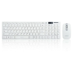 Kit Teclado e Mouse s/ Fio Exbom BK-S1000 White 2.40GHZ 10M
