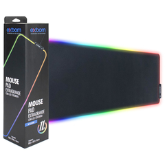Mouse Pad LED RGB Exbom 800x300x4mm - WZetta: Pcs, Eletrônicos, Áudio, Vídeo e mais
