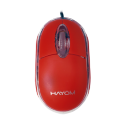 Mouse Óptico USB Hayom - MU2914 Vermelho 1.200 DPI