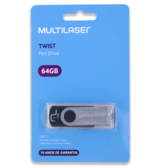 Pen Drive 64GB Multilaser - WZetta: Pcs, Eletrônicos, Áudio, Vídeo e mais