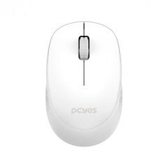 Mouse Sem Fio Pcyes Mover White 2.4GHZ 1600DPI Clique Silencioso