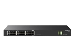 Switch Rack 24 Portas Intelbras S1124G 10/100/1000Mbps Não Gerenciável - comprar online