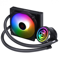 Water Cooler Pcyes NIX 2 Black 120mm Led ARGB Intel/AMD LGA1700/2066/2011 | AM5 TDP: 200W