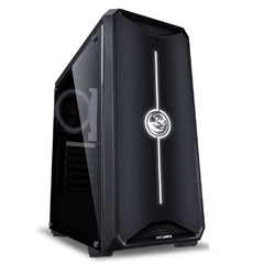 Gabinete Gamer Pcyes Nova Black c/ Led 7 Cores Frontal Controlável e 1 Fan Led - ATX, Micro-ATX e Mini-ITX na internet