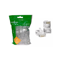 Conector RJ45 Cat5e Intelbras Macho Conex 1000 (50 Unidades)