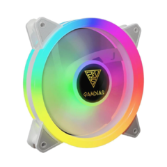 Kit 4 Cooler Fan Gamdias 120mm Aeolus Rgb White c/ Controladora e Controle - comprar online