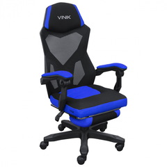 Cadeira Gamer Vinik Rocket Preta com Azul - comprar online