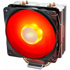 Air Cooler Deepcool Gammaxx 400 V2 120mm Led Vermelho Intel/AMD LGA1200 | AM4 HeatPipe: 4 (6mm) TPD: 150W ± 10% - DP-MCH4-GMX400V2-RD - comprar online