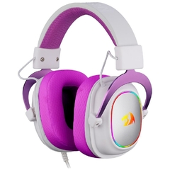 Headset Gamer Redragon Hero White/Purple P3 C/ Adaptador P2 (Pega em Todas as Plataformas) - comprar online