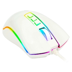 Kit Gamer Redragon White: Teclado Mecânico Kumara RGB Switch Blue + Mouse Cobra M711W 10.000DPI - comprar online