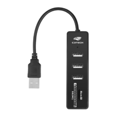 Hub USB 5 Portas c/ Leitor de Cartão C3Tech HU-L200 - comprar online