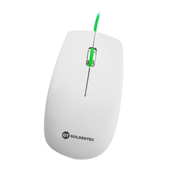 Mouse Óptico USB GT Colors Branco/Verde 1.000 DPI - comprar online