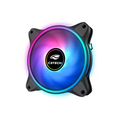 Cooler Fan Led RGB 120mm C3Tech F7-L250 6 Pinos p/ Controladora - comprar online